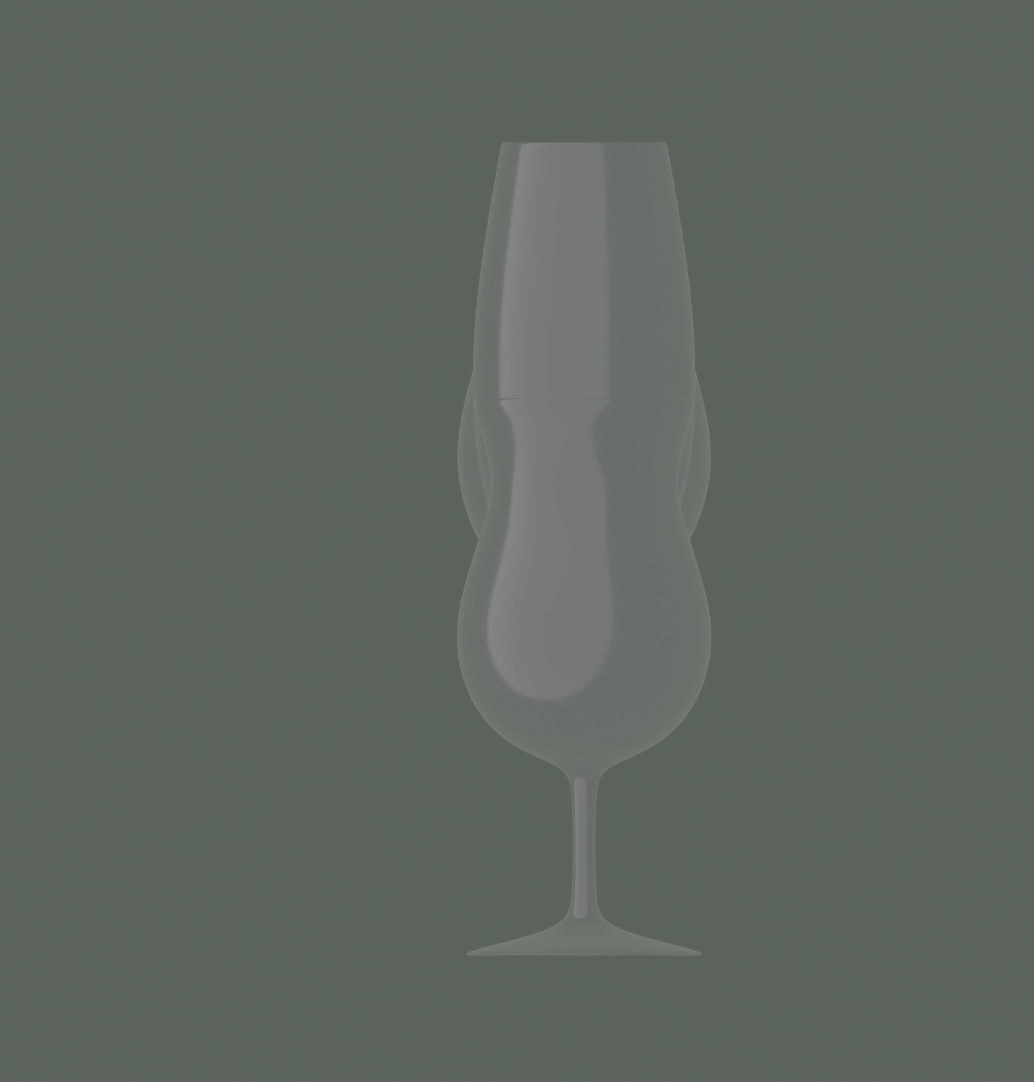 Champagne Glass 3D model_9