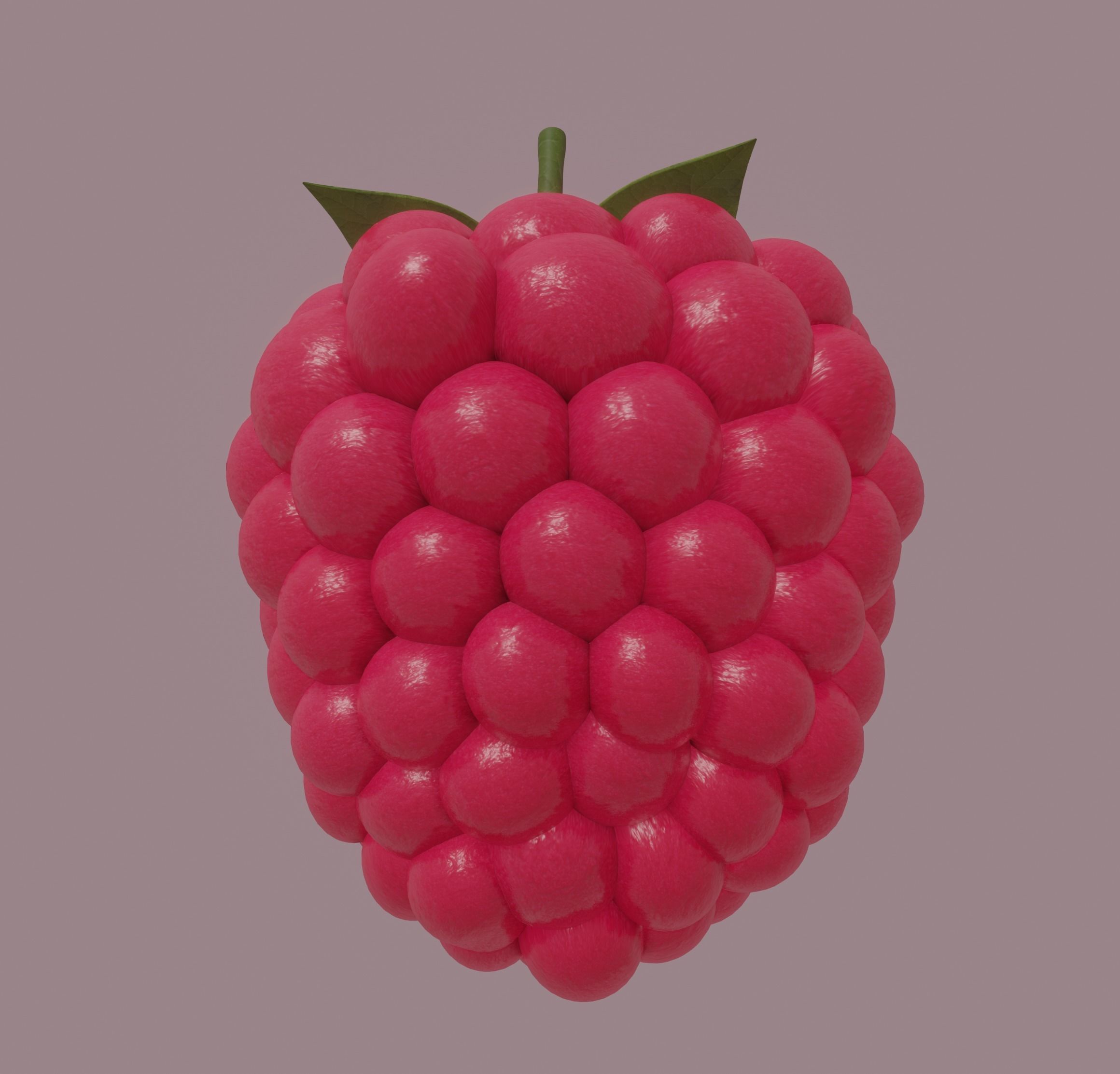 Raspberry 3D model_5