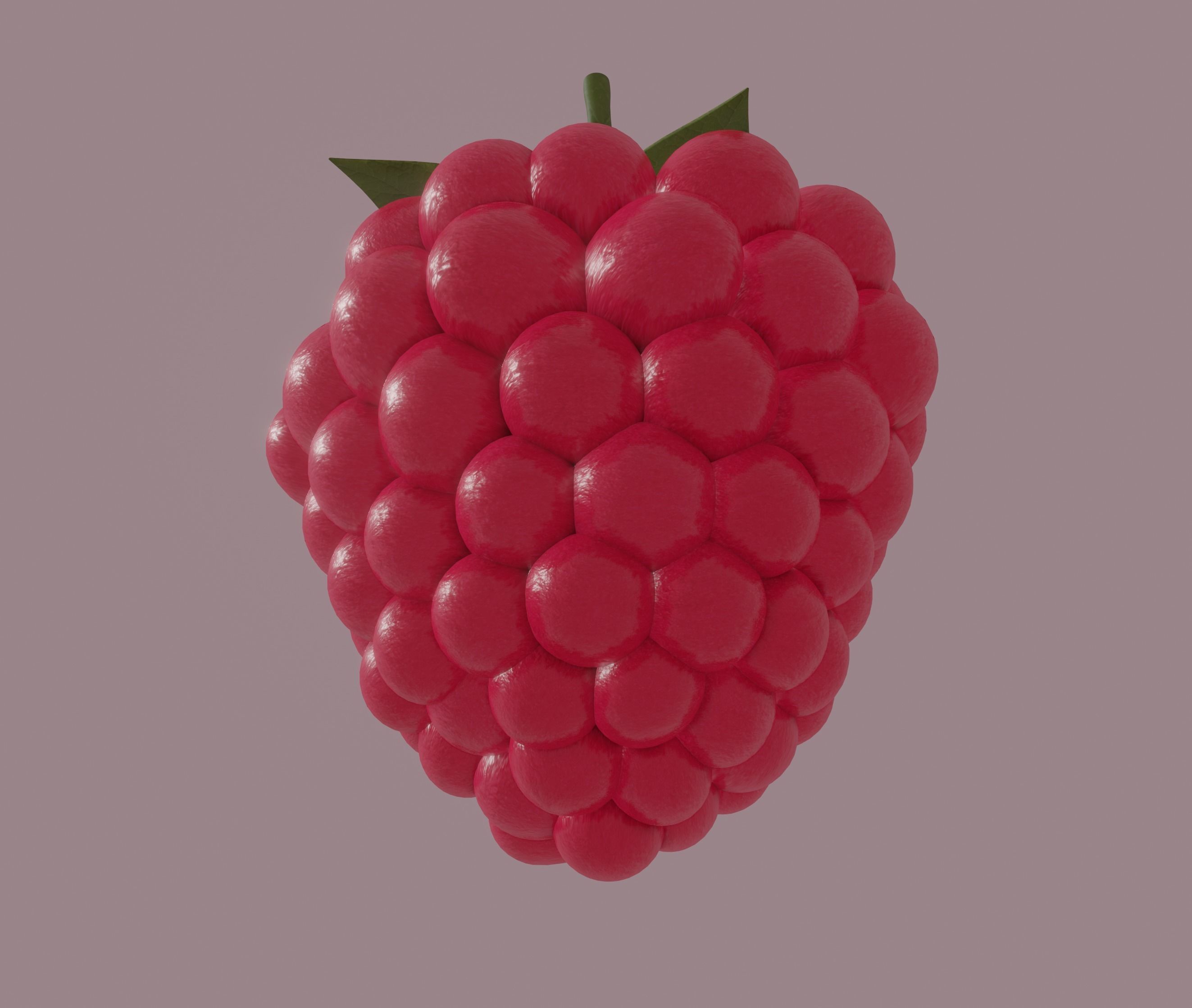 Raspberry 3D model_9