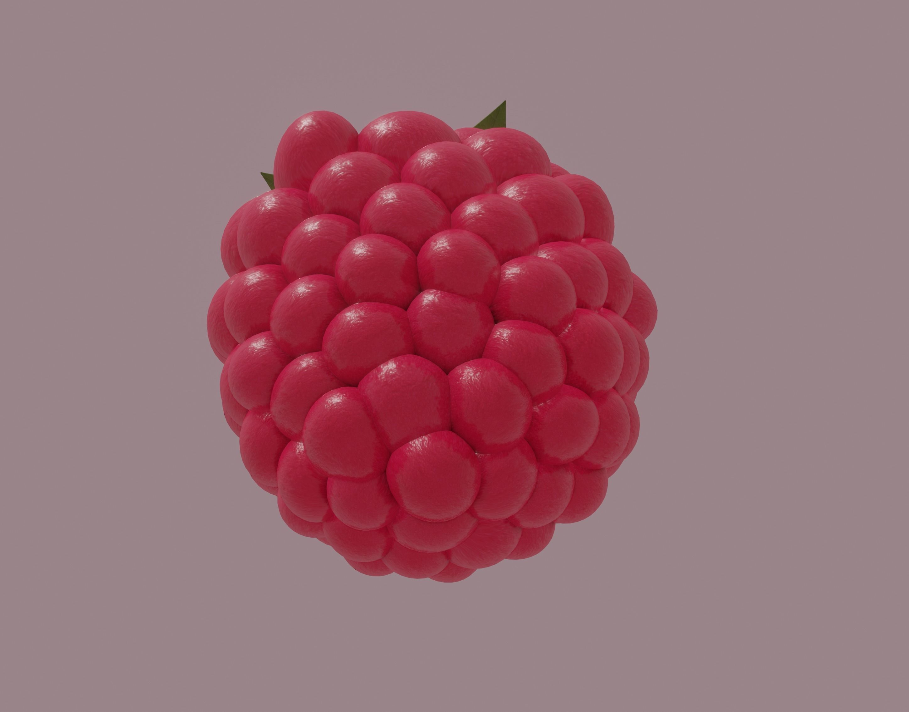 Raspberry 3D model_8