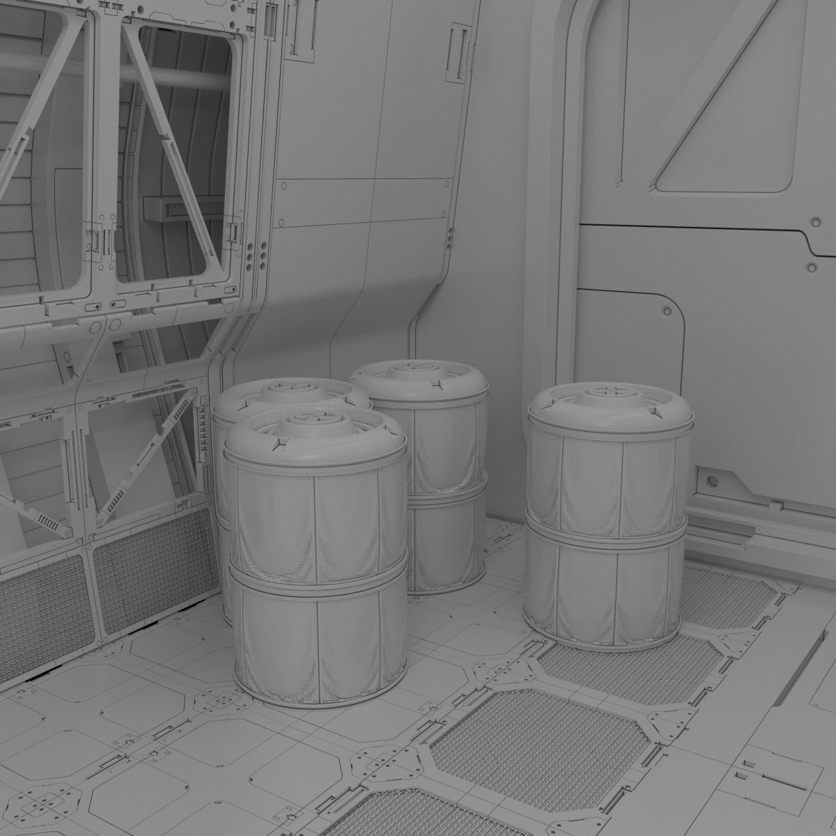 sci-fi set3 2 max 3D model_2