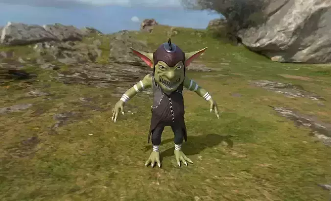 Four Goblins Game-Ready And Animation-Ready
