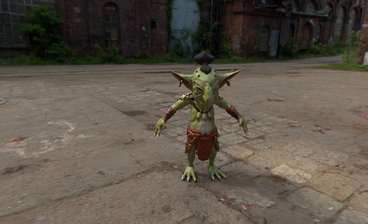 Four Goblins Game-Ready And Animation-Ready Low-poly 3D model_2