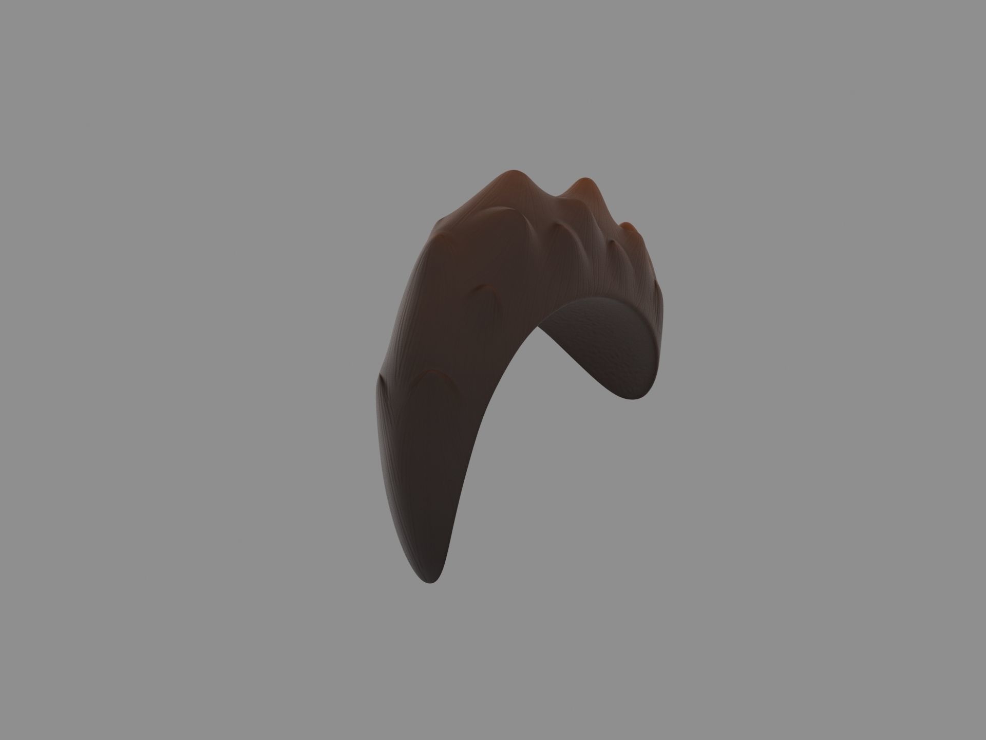 Hair 002 3D model_5