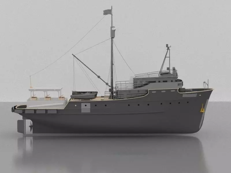 Fishing Vesse 3D model_0