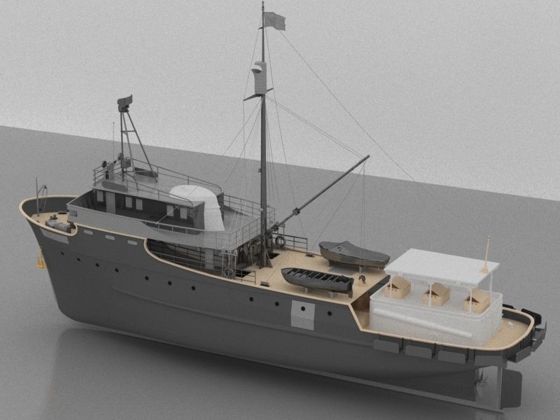 Fishing Vesse 3D model_4