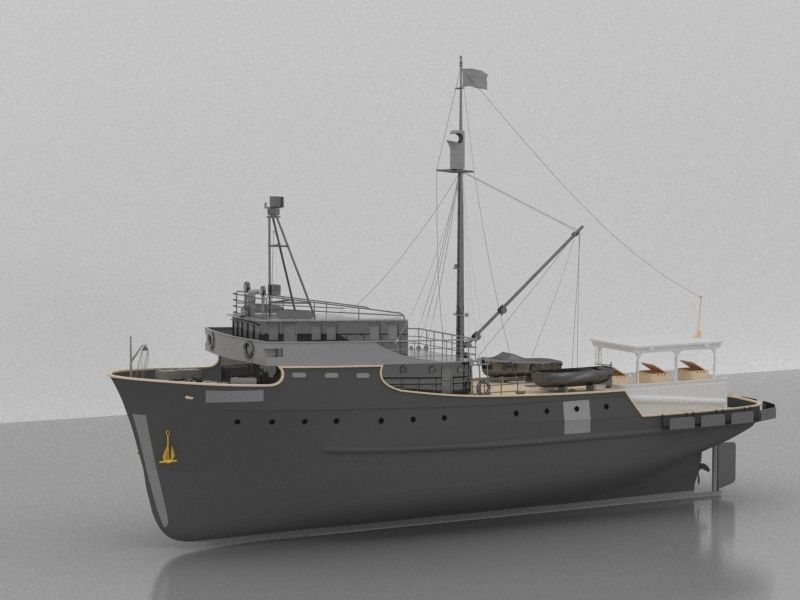 Fishing Vesse 3D model_2