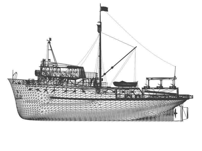 Fishing Vesse 3D model_8