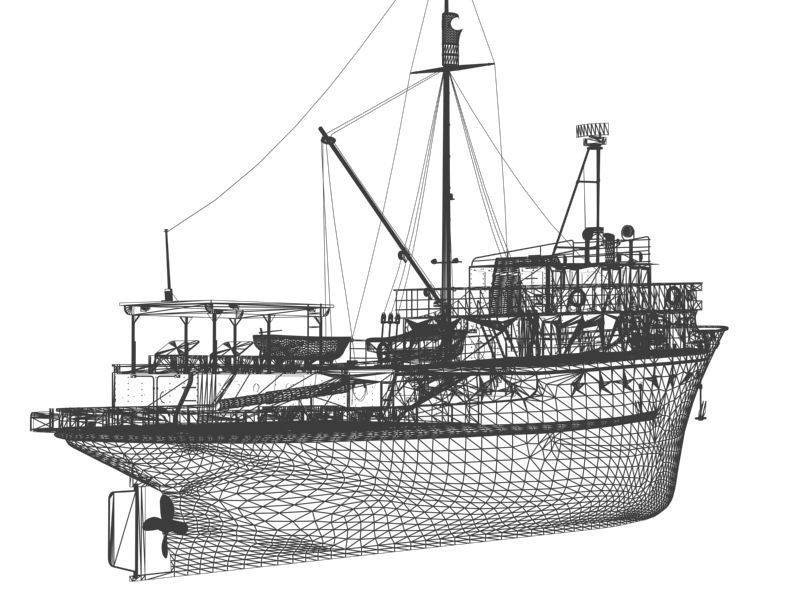 Fishing Vesse 3D model_7