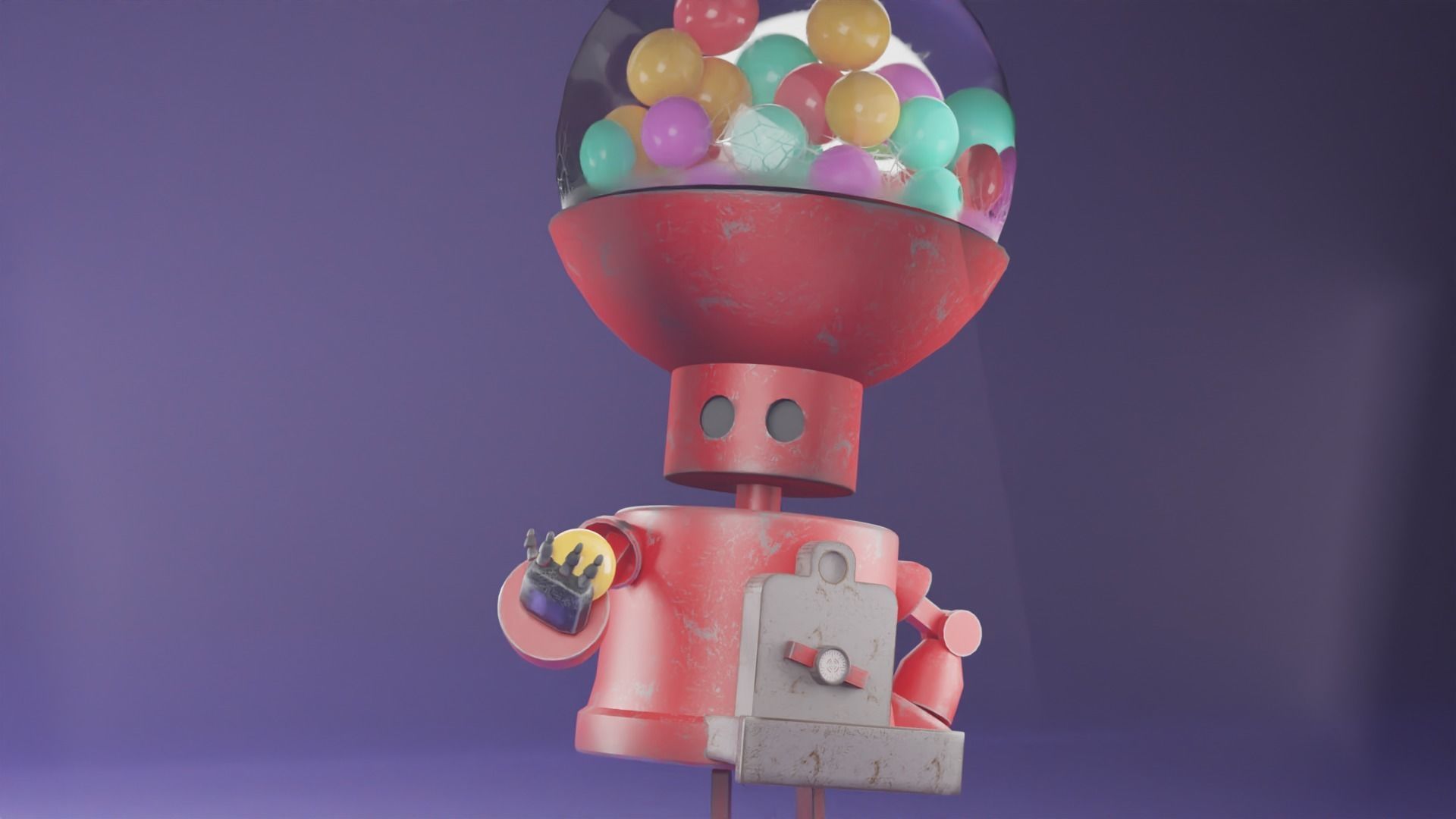 The Curious One - Robot Model 3D model_2