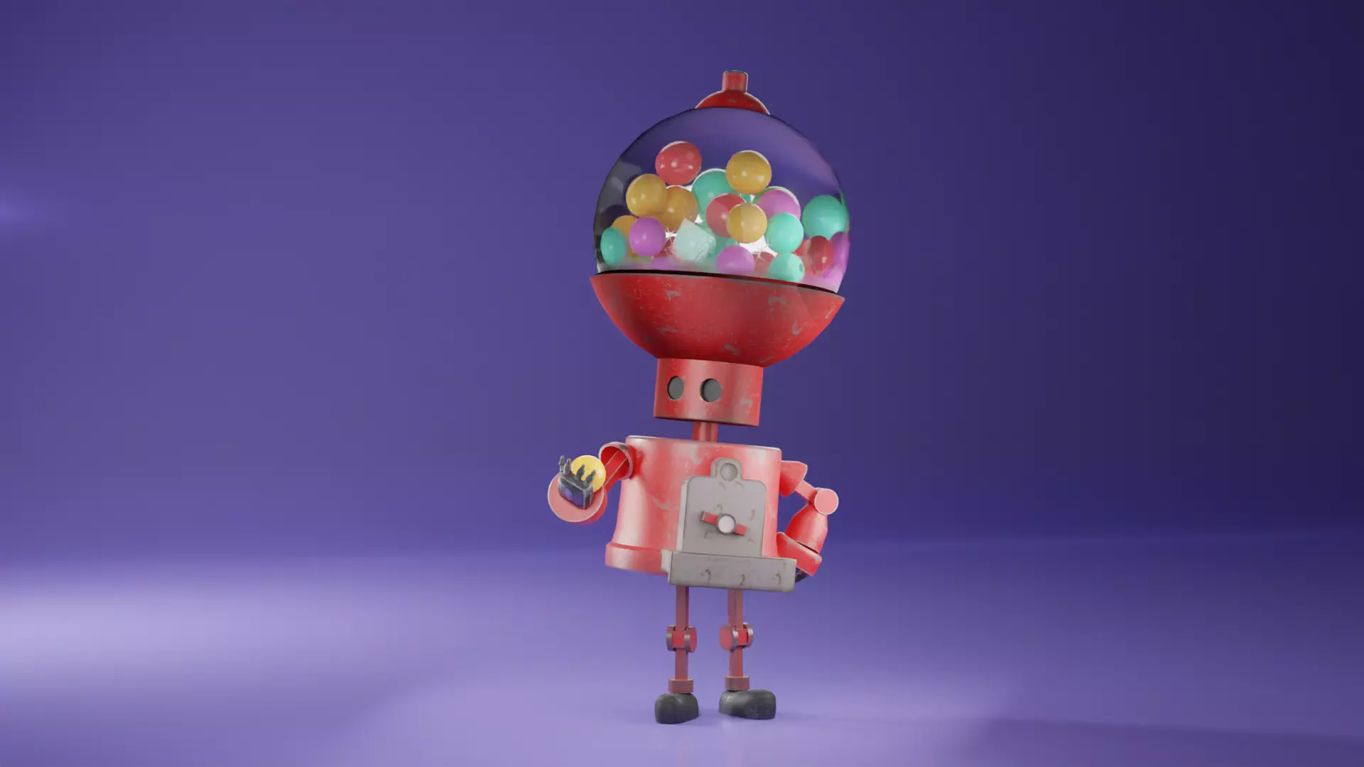 The Curious One - Robot Model 3D model_0