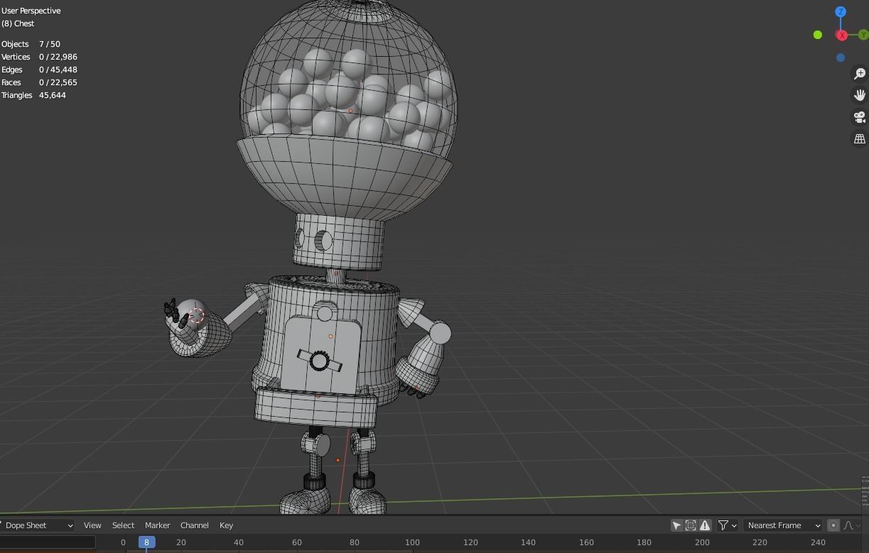 The Curious One - Robot Model 3D model_9