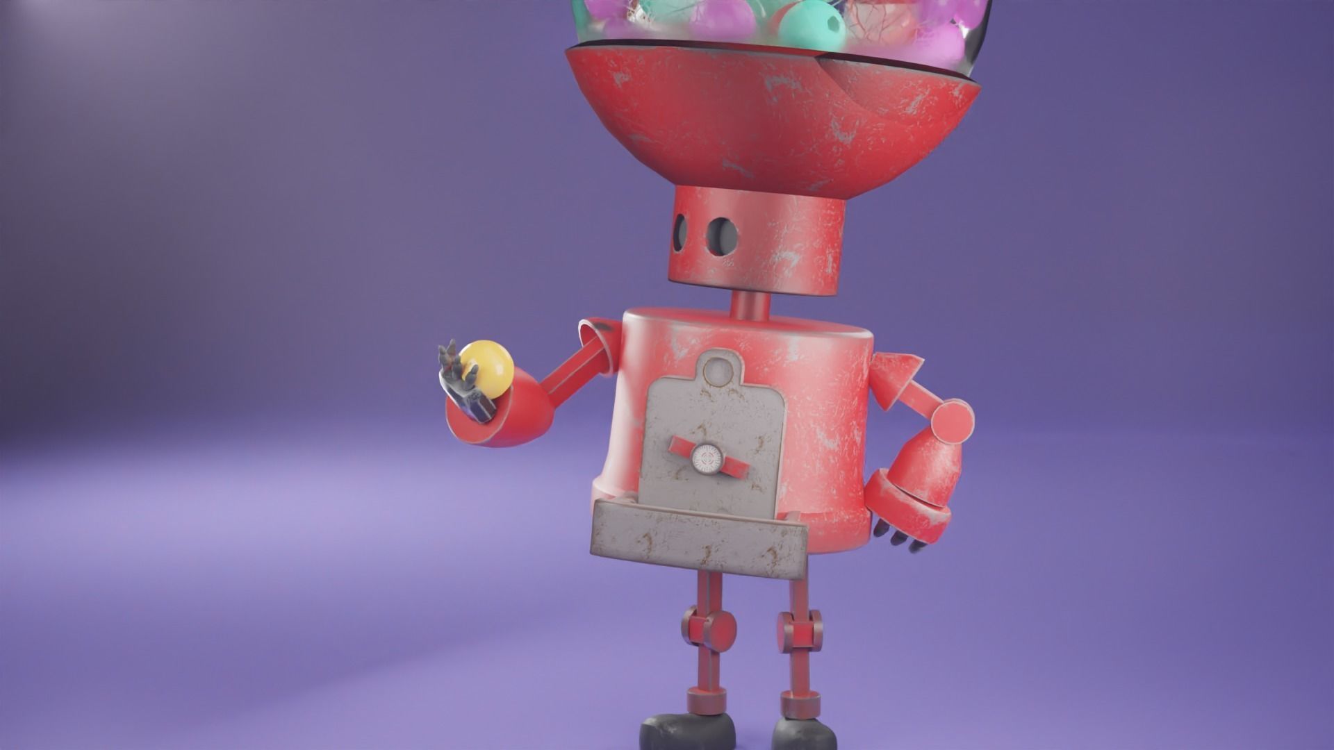 The Curious One - Robot Model 3D model_3
