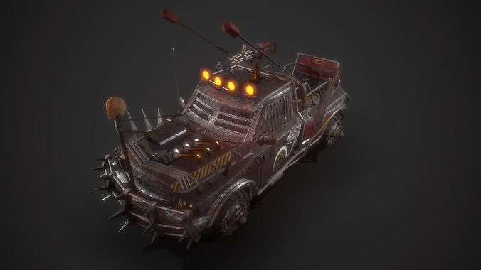 Apocalypse Truck Low-poly 3D model