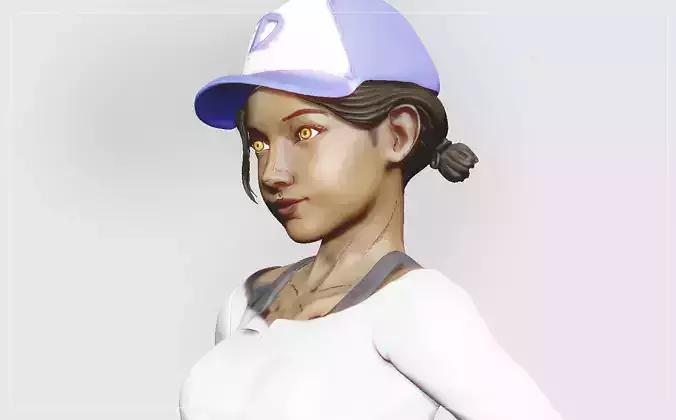 CLEMENTINE WALKING DEAD TELLTALE CLEM PRINTABLE STATUE 3D print model
