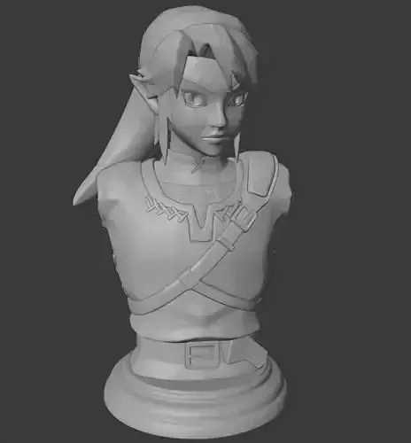 Link bust  - The Legend of Zelda - Twilight Princess 3D print model