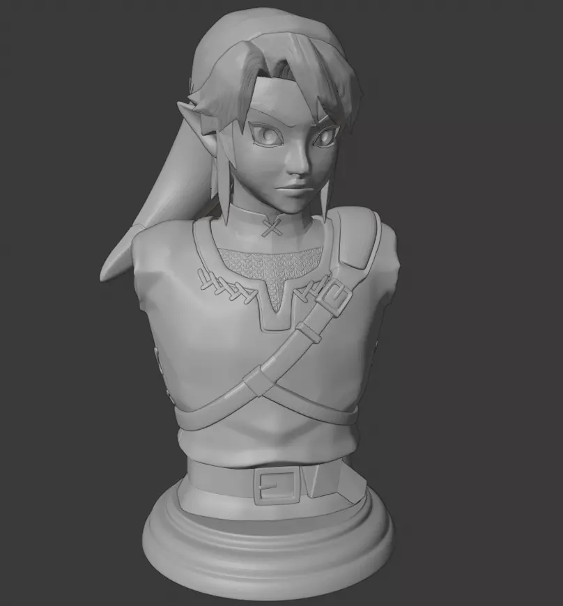 Link bust  - The Legend of Zelda - Twilight Princess 3D print model_0