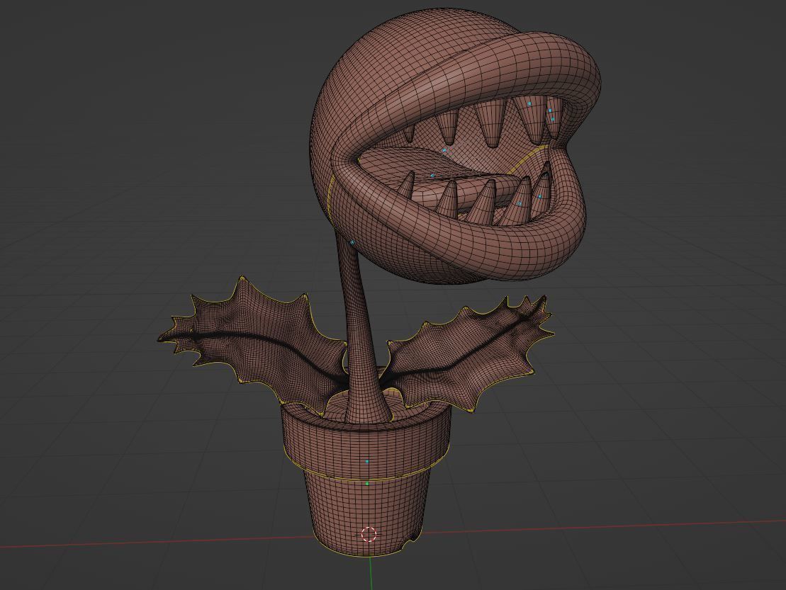 Piranha plant 3D model_4