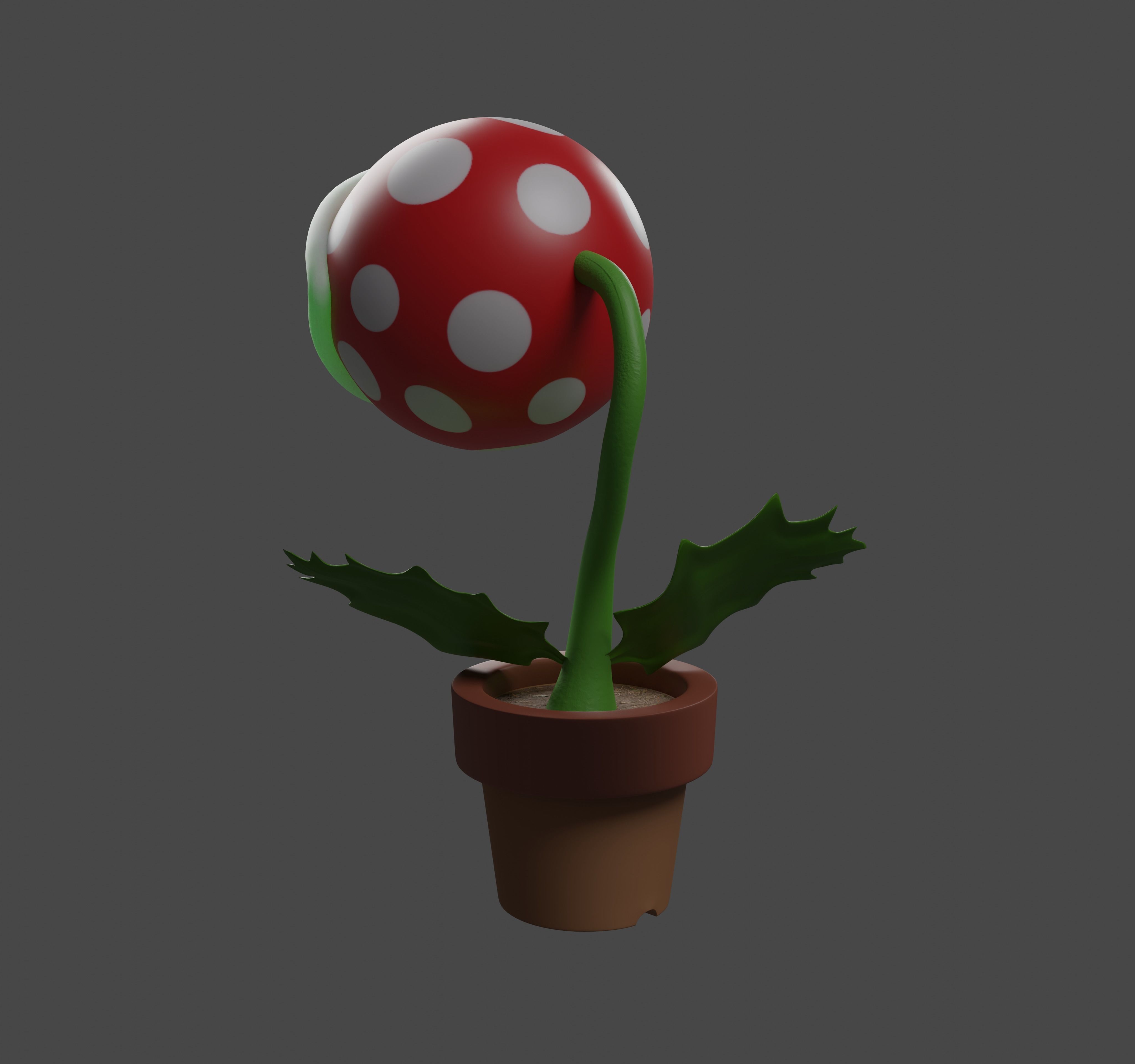 Piranha plant 3D model_1