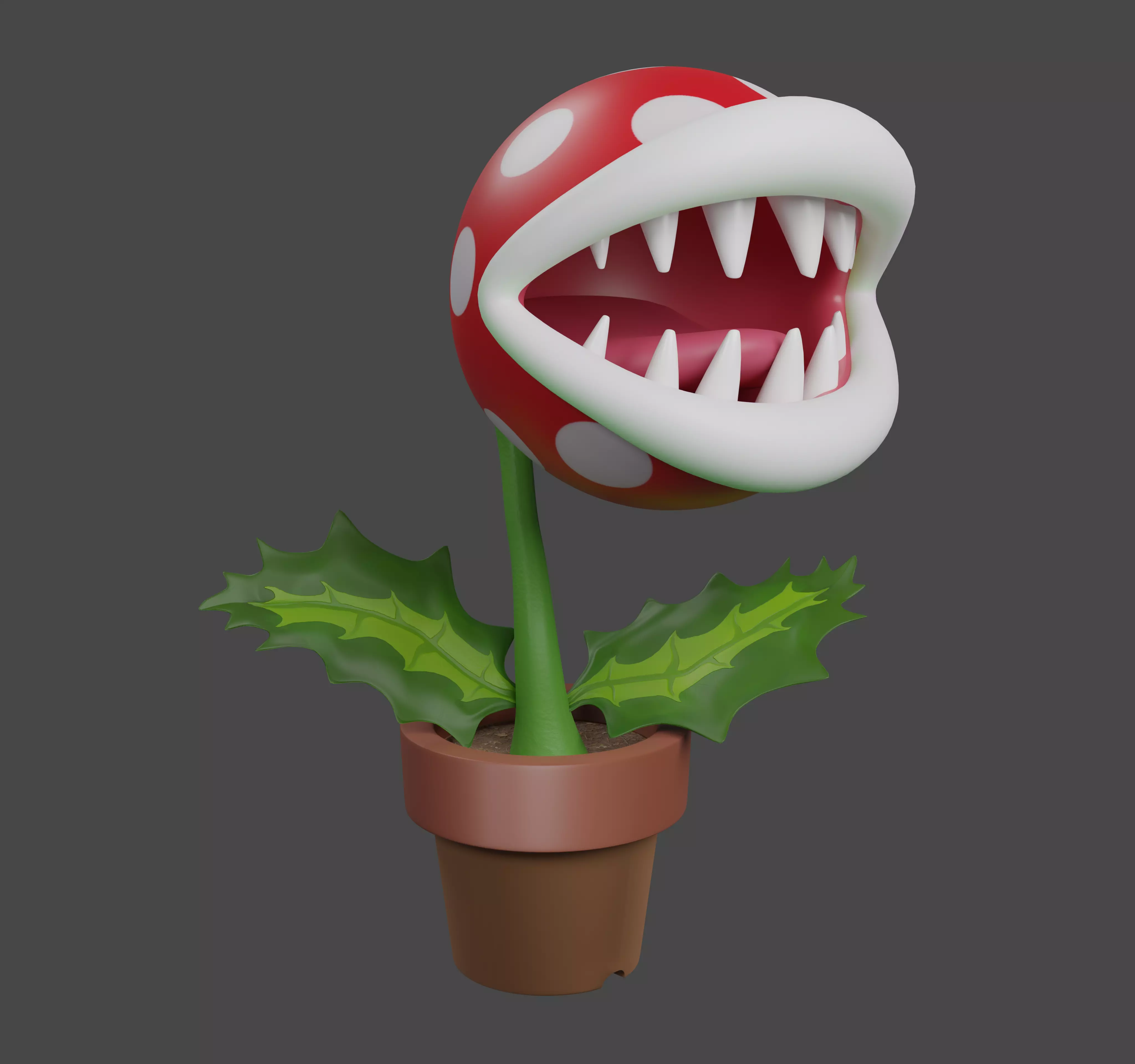 Piranha plant 3D model_0