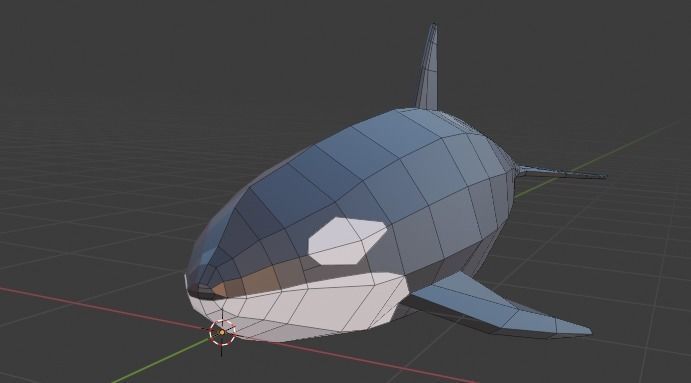 Orcinus Orca or Killer Whale Low Poly Free low-poly 3D model_1