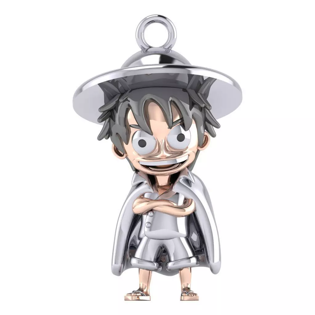 Luffy Pendant 3D print model_0