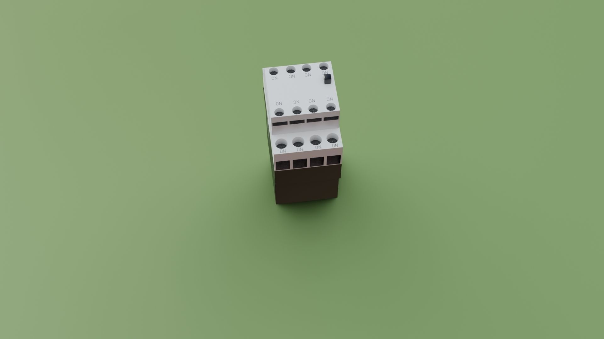 Contactor 3D model electrical switch Low-poly 3D model_39