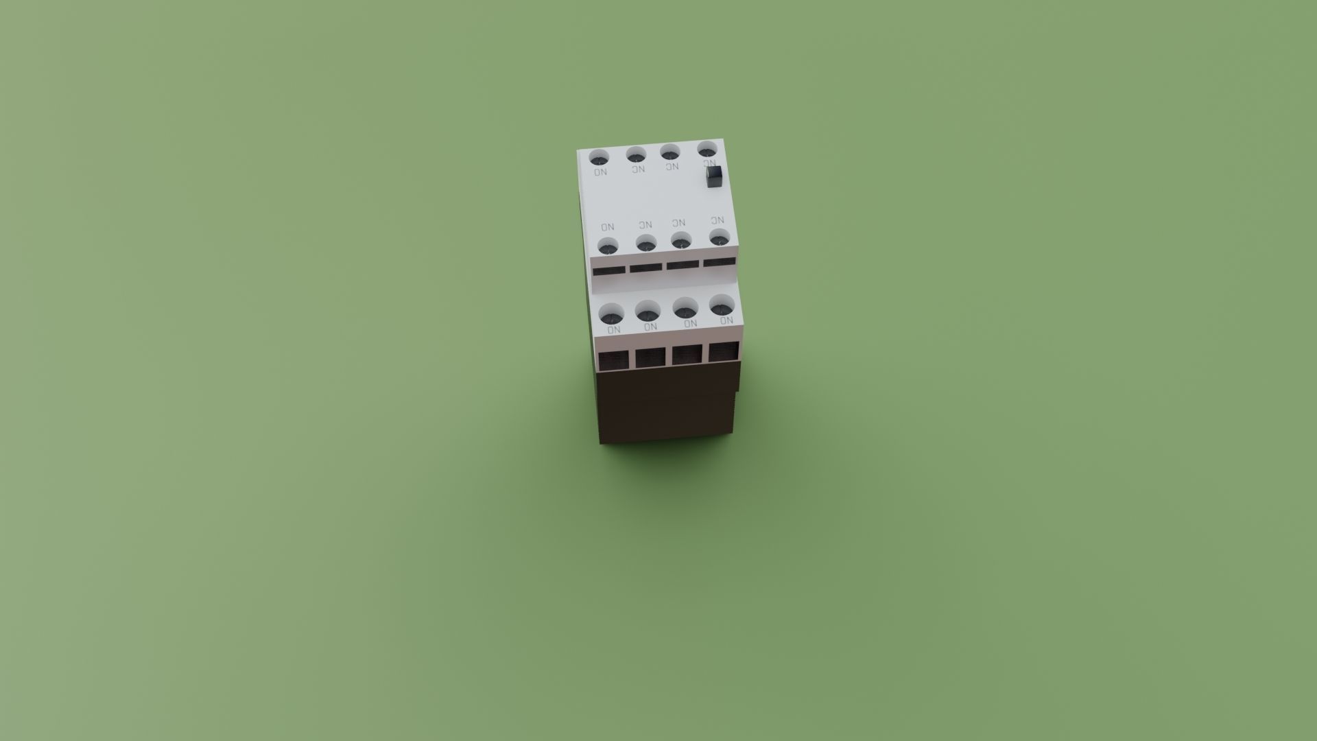 Contactor 3D model electrical switch Low-poly 3D model_40