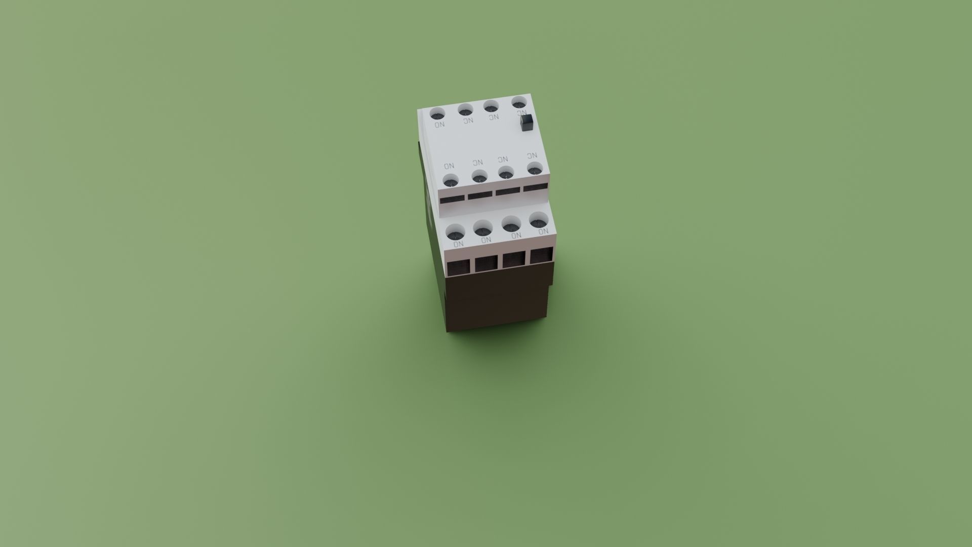 Contactor 3D model electrical switch Low-poly 3D model_38