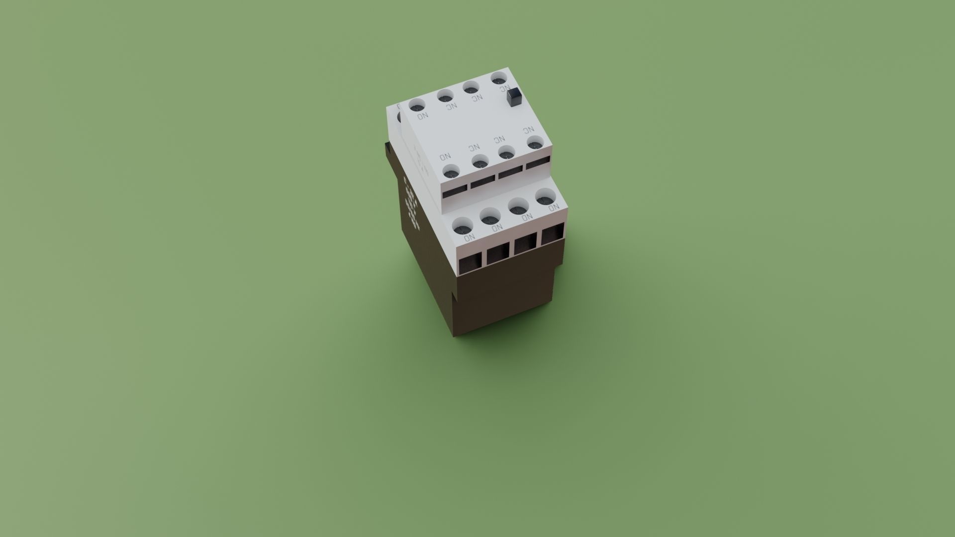 Contactor 3D model electrical switch Low-poly 3D model_35