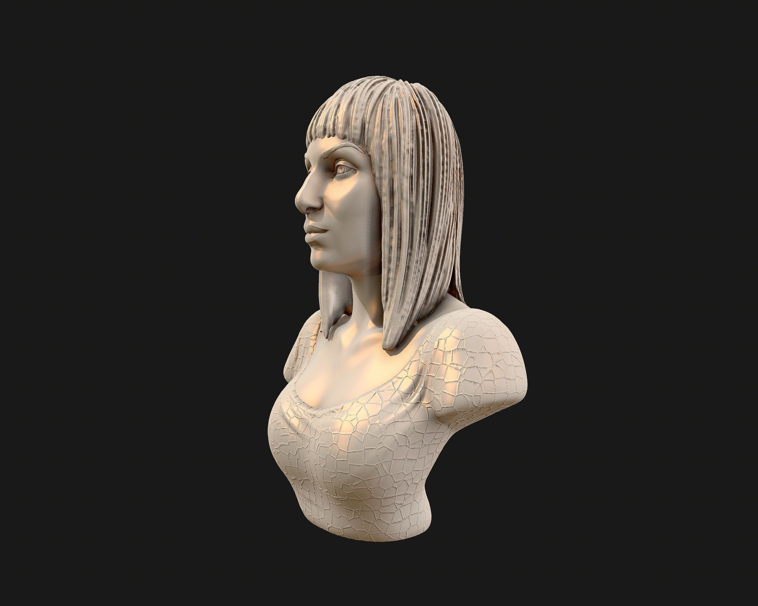 Cher portrait sculpture ready to 3D print 3D print model_23