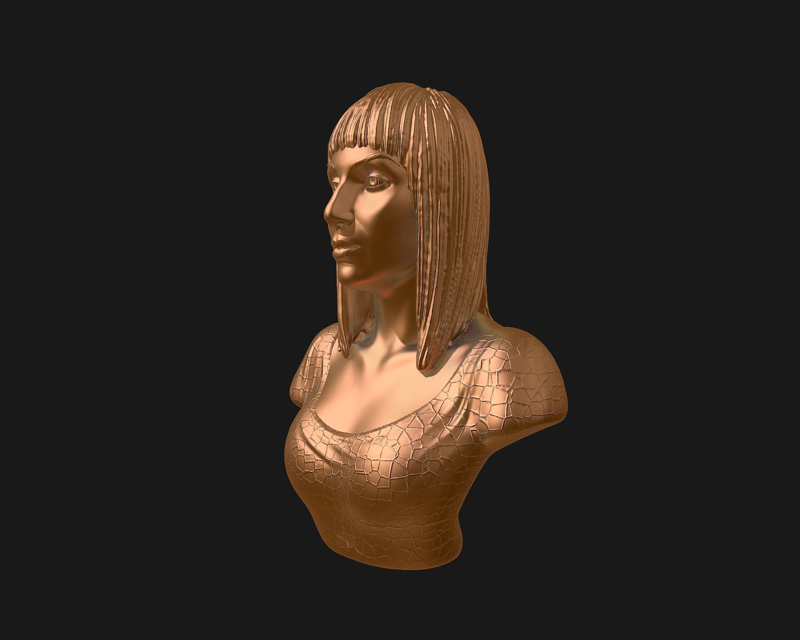 Cher portrait sculpture ready to 3D print 3D print model_31