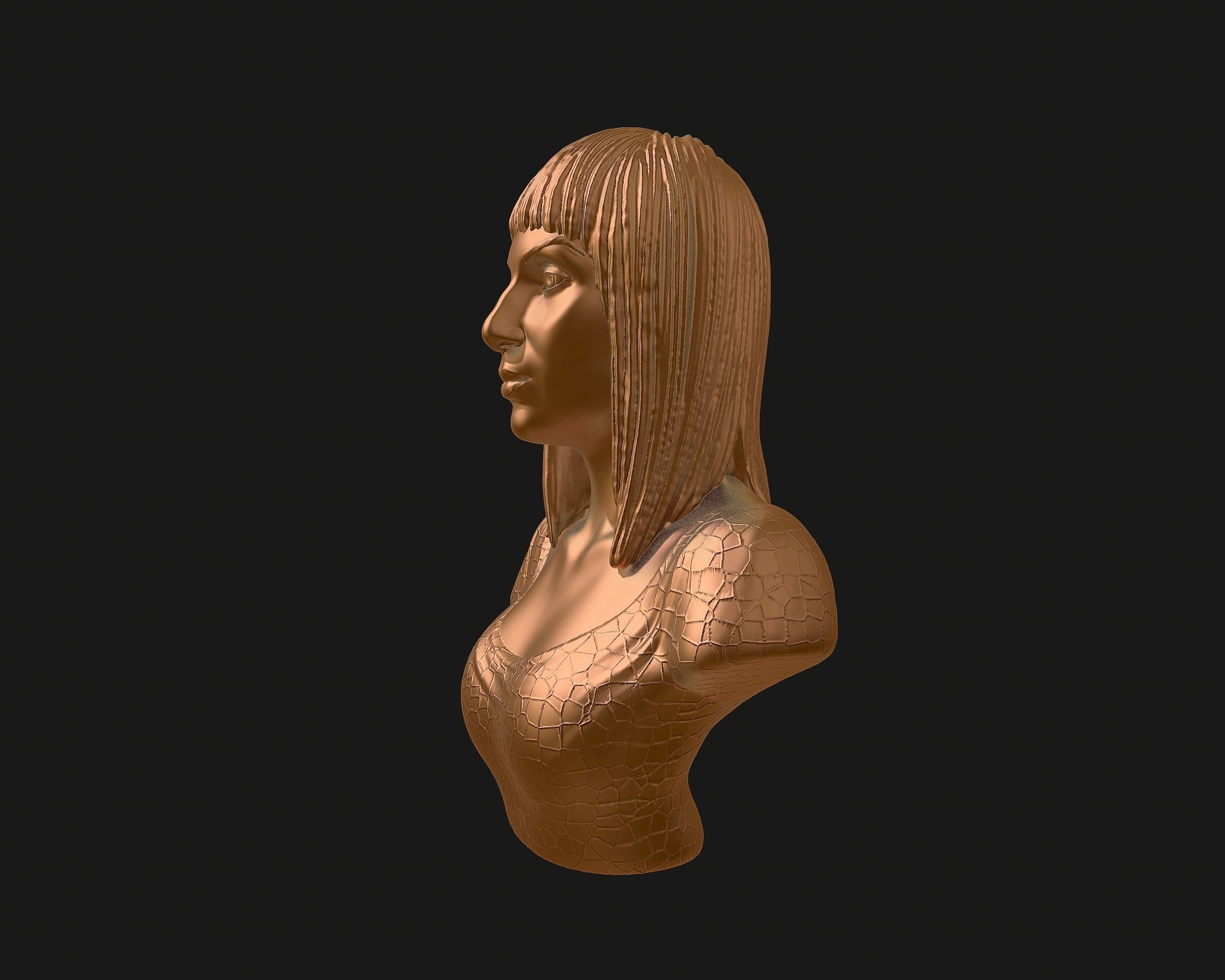 Cher portrait sculpture ready to 3D print 3D print model_32
