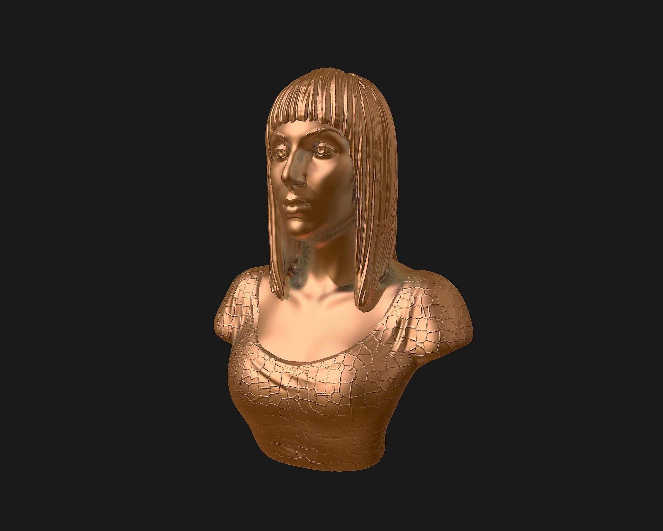 Cher portrait sculpture ready to 3D print 3D print model_30