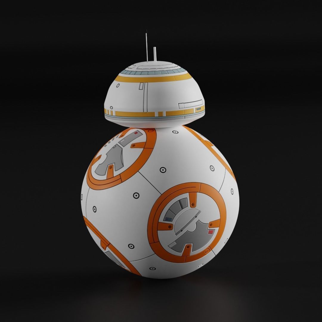 BB8 Robot Star wars 3D model_2