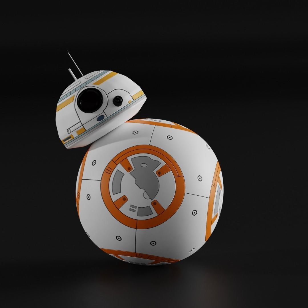 BB8 Robot Star wars 3D model_3