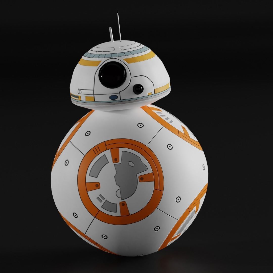 BB8 Robot Star wars 3D model_6