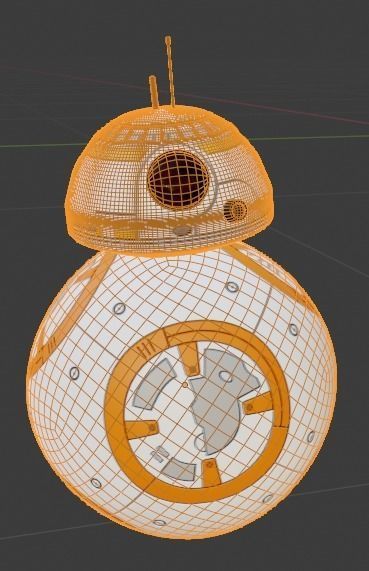 BB8 Robot Star wars 3D model_7