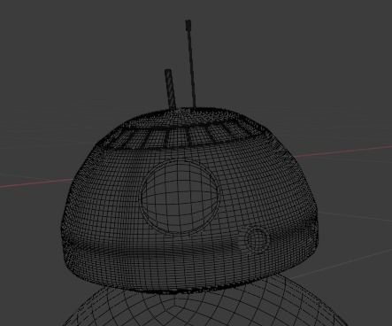 BB8 Robot Star wars 3D model_11