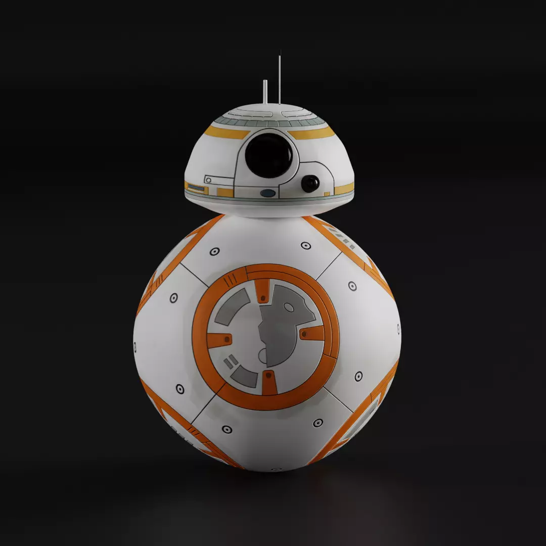 BB8 Robot Star wars 3D model_0
