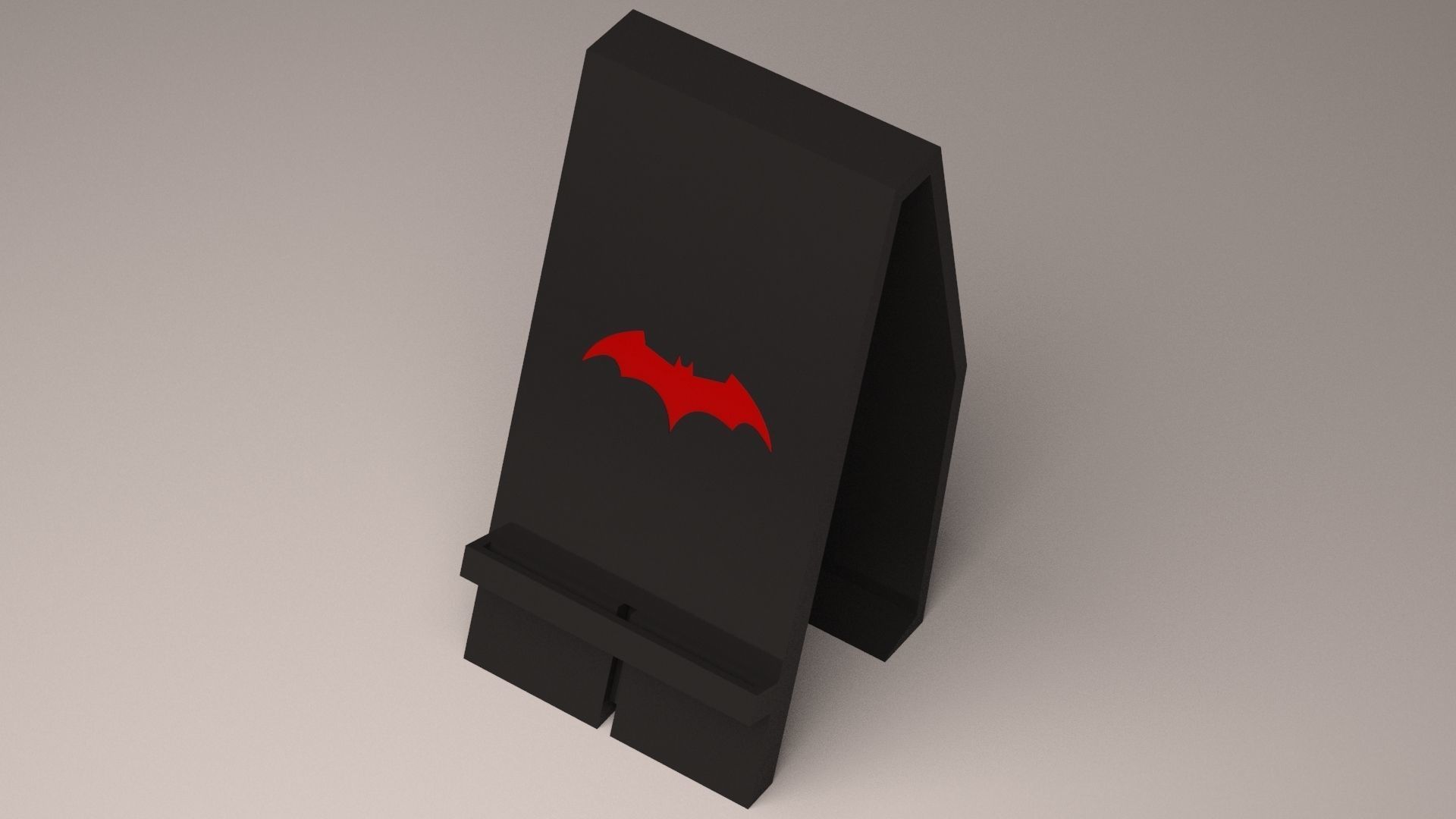 Batman Phone Holder 3D print compatible 3D print model_2