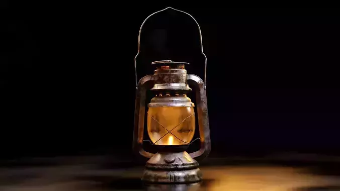Old oil lantern-Lantern 3D model