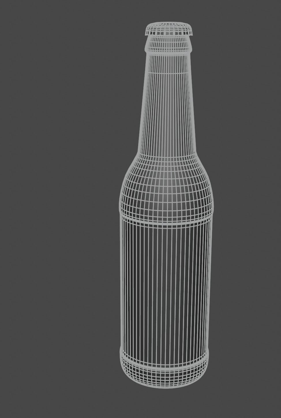 Beer bottle 3D model_2