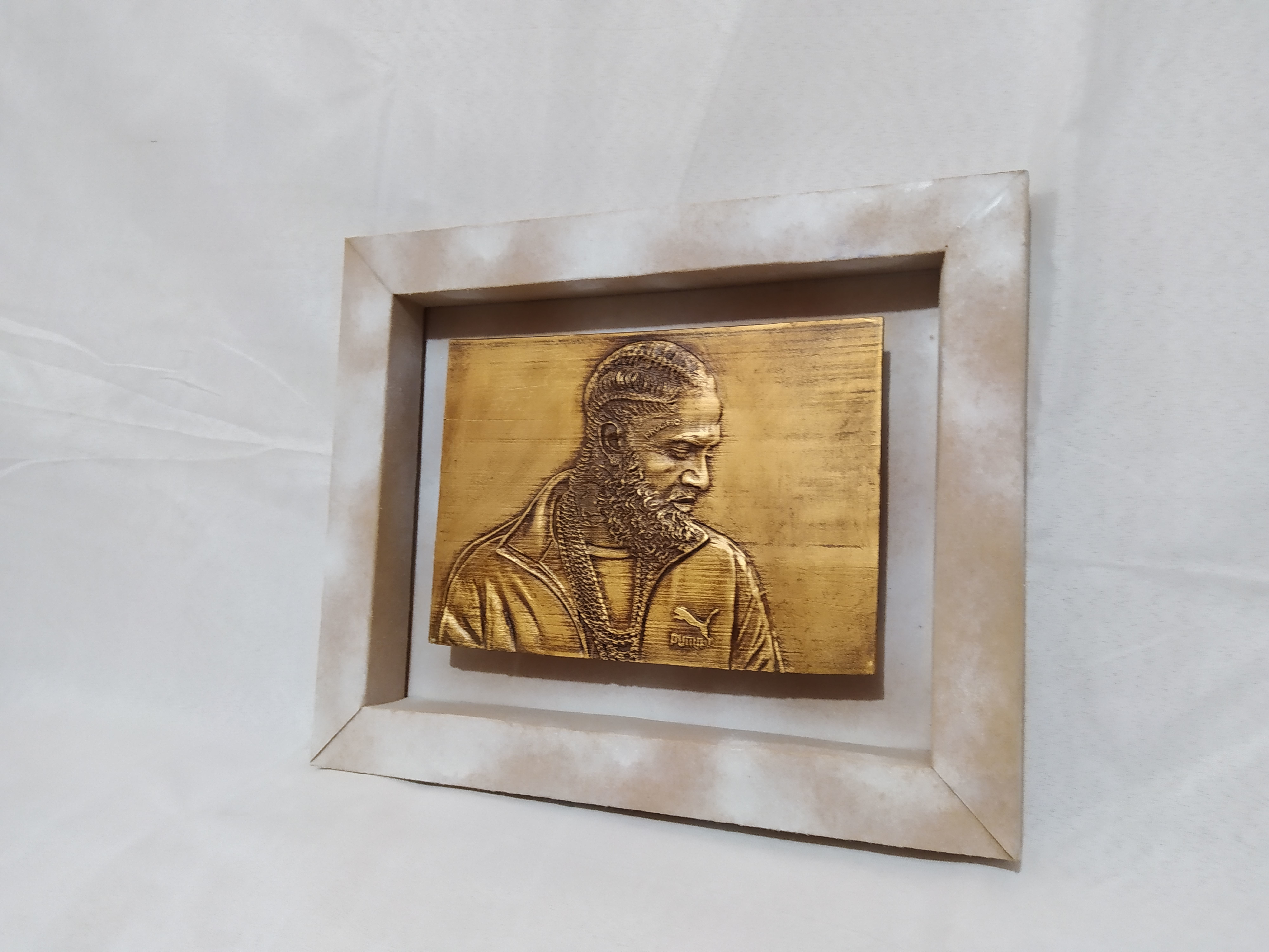 3D Relief sculpture of Nipsey Hussle  3D print model  3D print model_11