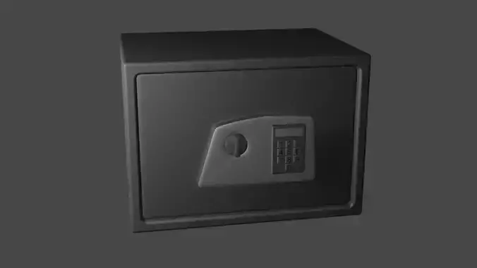 Electronic Safe - Low Poly - Game Ready