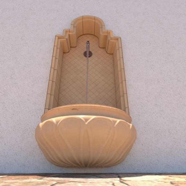 Wall Fountain 3D model_3