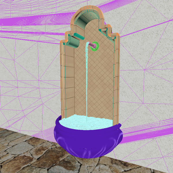 Wall Fountain 3D model_5