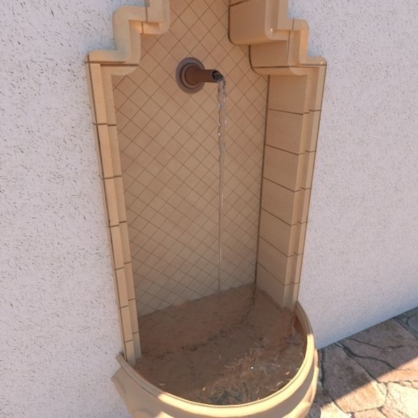 Wall Fountain 3D model_2