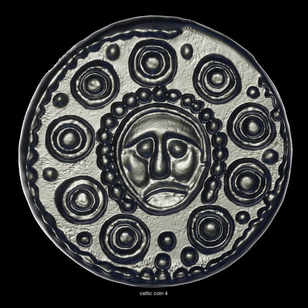 celtic coins and stuff 3D Model Collection_9
