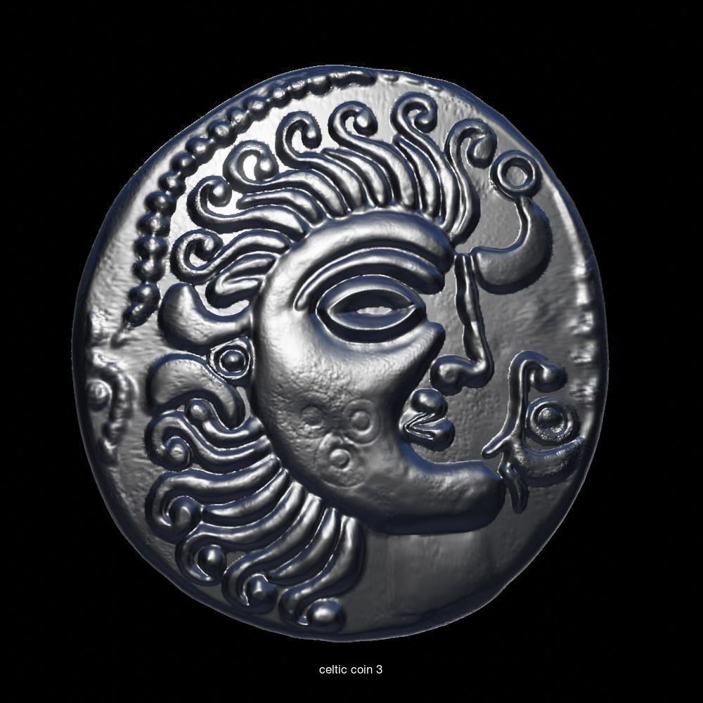 celtic coins and stuff 3D Model Collection_8